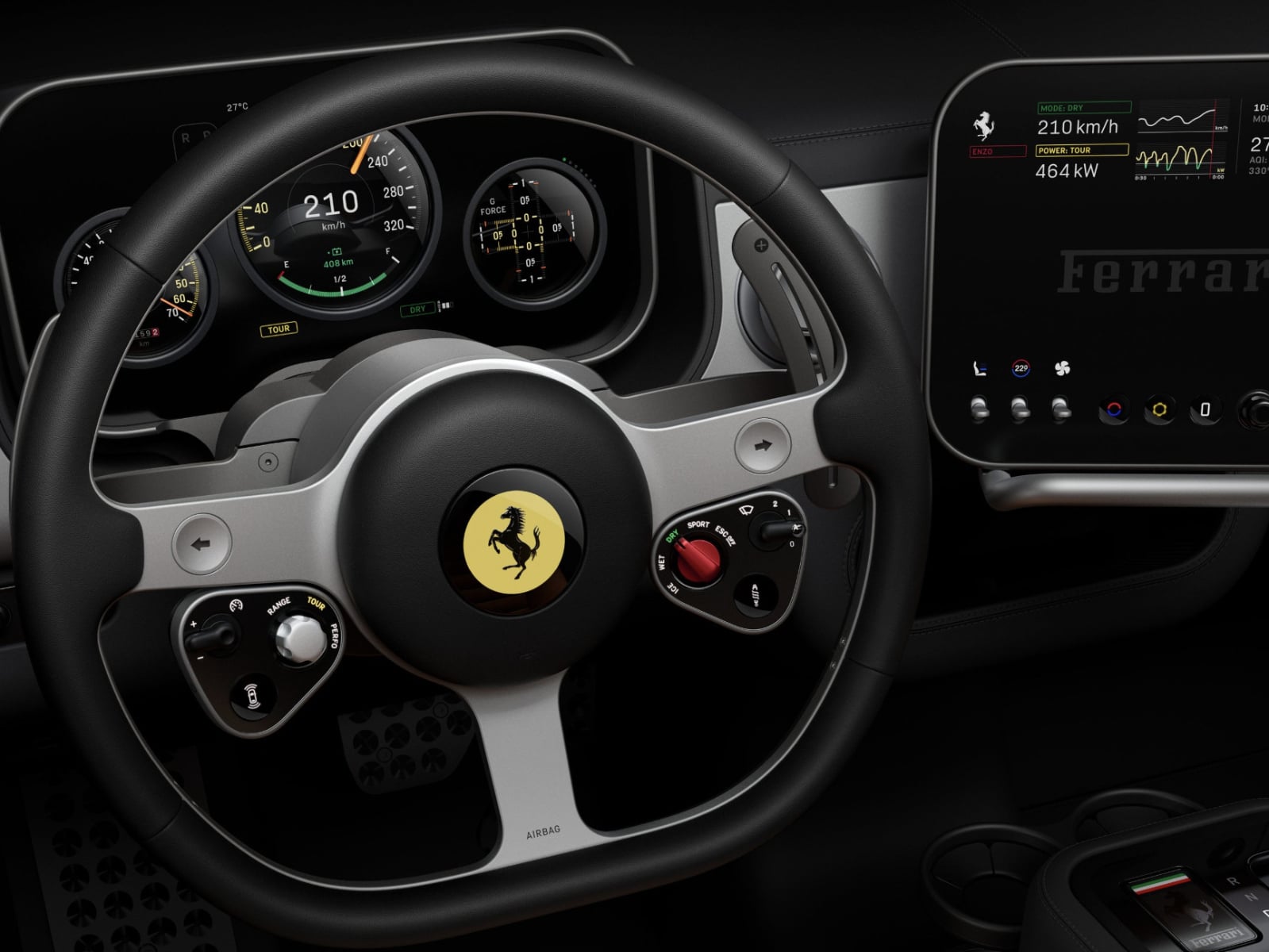 法拉利 Ferrari Luce 電動超跑內裝曝光！蘋果設計師操刀 4 座設計超驚豔！