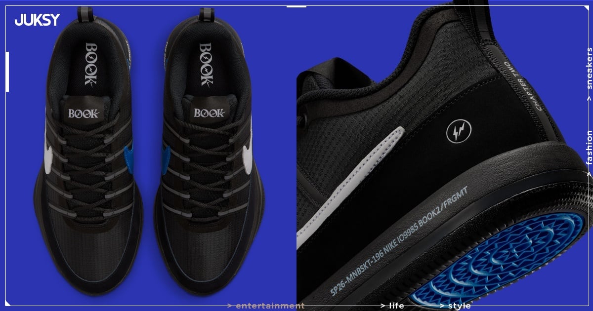 fragment design x Nike Book 2 台灣發售情報公開！黑色閃電注入問鼎今年最帥籃球鞋！
