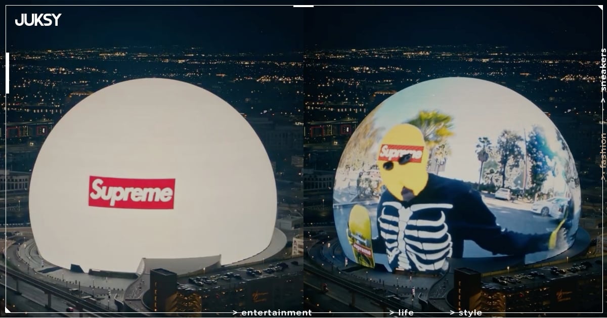 Supreme 佔領拉斯維加斯 Sphere！巨型 Box Logo 預熱 SS26 新系列，超狂行銷手法又引熱議了！