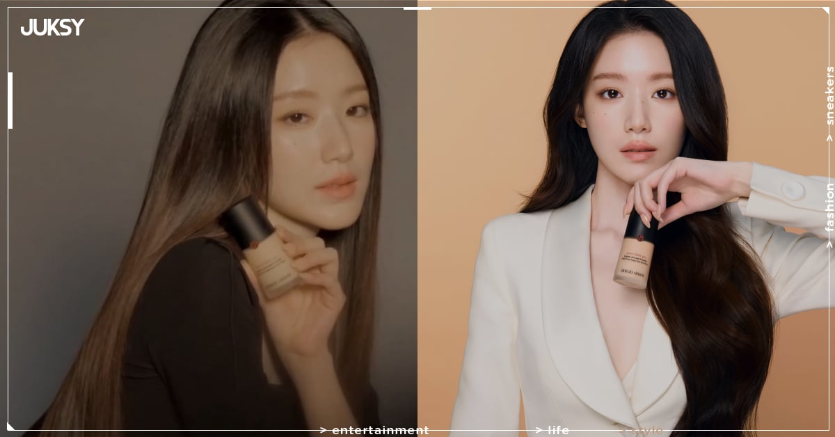 Giorgio Armani 宣布 i-DLE 舒華擔任水慕斯底妝大使！白西裝形象照曝光引全網熱議！