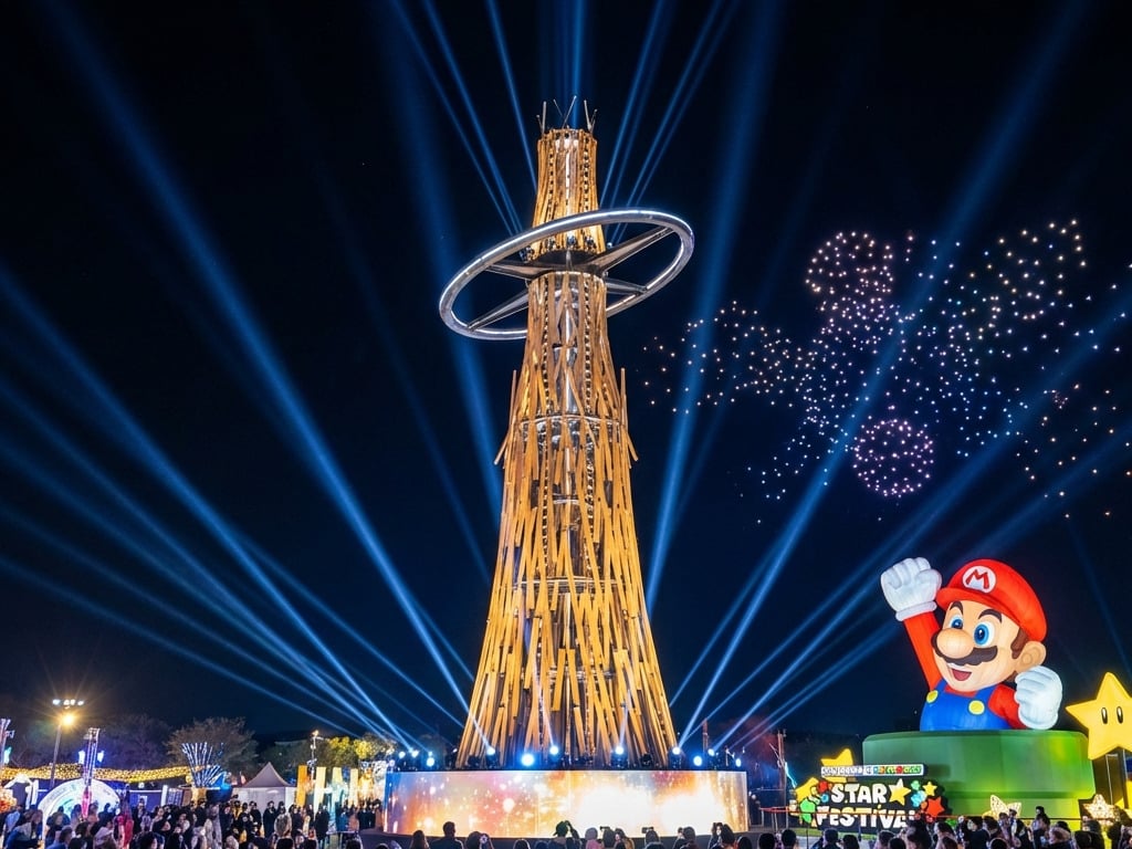 2026台灣燈會嘉義登場！21公尺阿里山主燈、10公尺瑪利歐、1000架無人機秀必看亮點一次整理