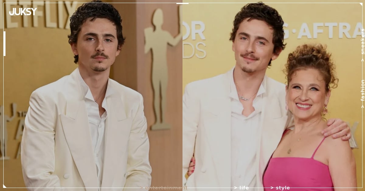 「甜茶」提摩西夏勒梅 Timothée Chalamet 帶媽媽出席美國演員工會獎!女友凱莉珍娜缺席引熱議!