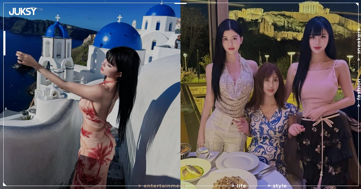 BY2 帶媽媽遊希臘合照曝光!網友驚呼:「根本三姊妹!」