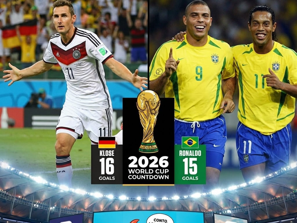 2026世界盃倒數97天！史上進球王克洛澤16球紀錄與主辦城市海報全曝光