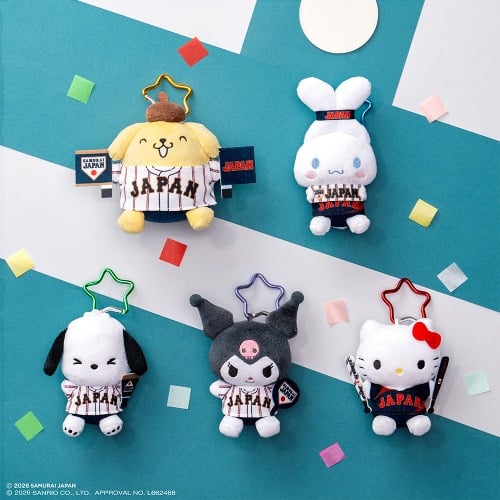 萌度爆表！三麗鷗推出棒球主題一番賞，布丁狗、酷洛米、大耳狗吧便身棒球選手造型超可愛！