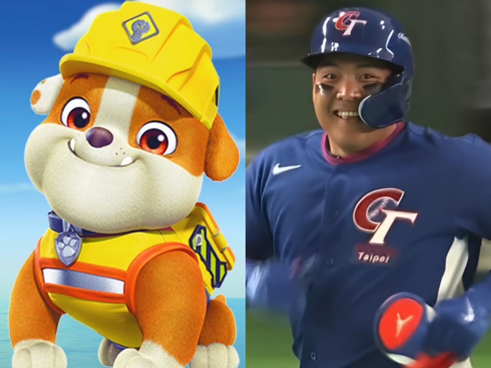 2026 WBC 經典賽／吉力吉撈觸身球微笑跑壘撞臉《汪汪隊立大功》成員！Threads 友笑翻：「終於解開困惑！」