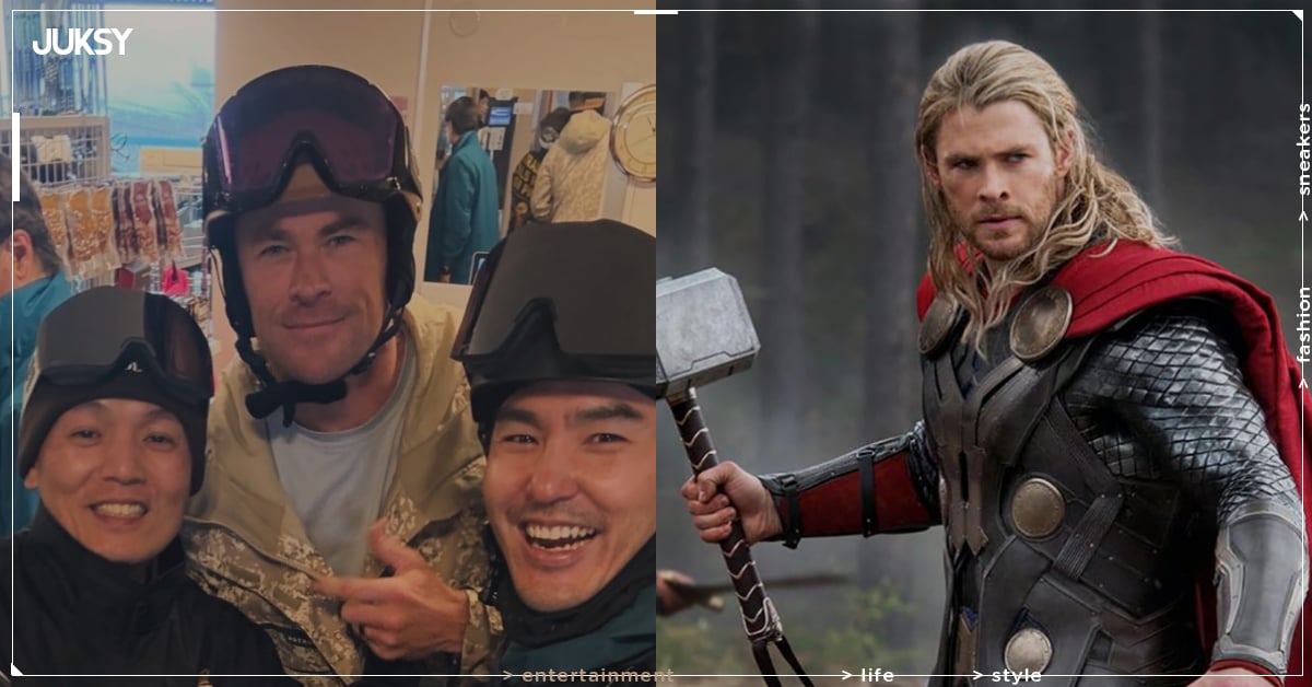 春風、阮經天滑雪巧遇「雷神」克里斯海姆斯沃斯 Chris Hemsworth！三人同框合照曝光！