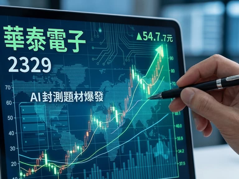 股市／華泰電子（2329）狂飆漲停54.7元！AI封測題材爆發、短線資金蜂擁而入引熱議！