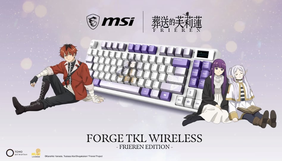 《葬送的芙莉蓮》X MSI 聯名電競周邊曝光！微星推限定顯示卡背板藏感溫變色彩蛋！