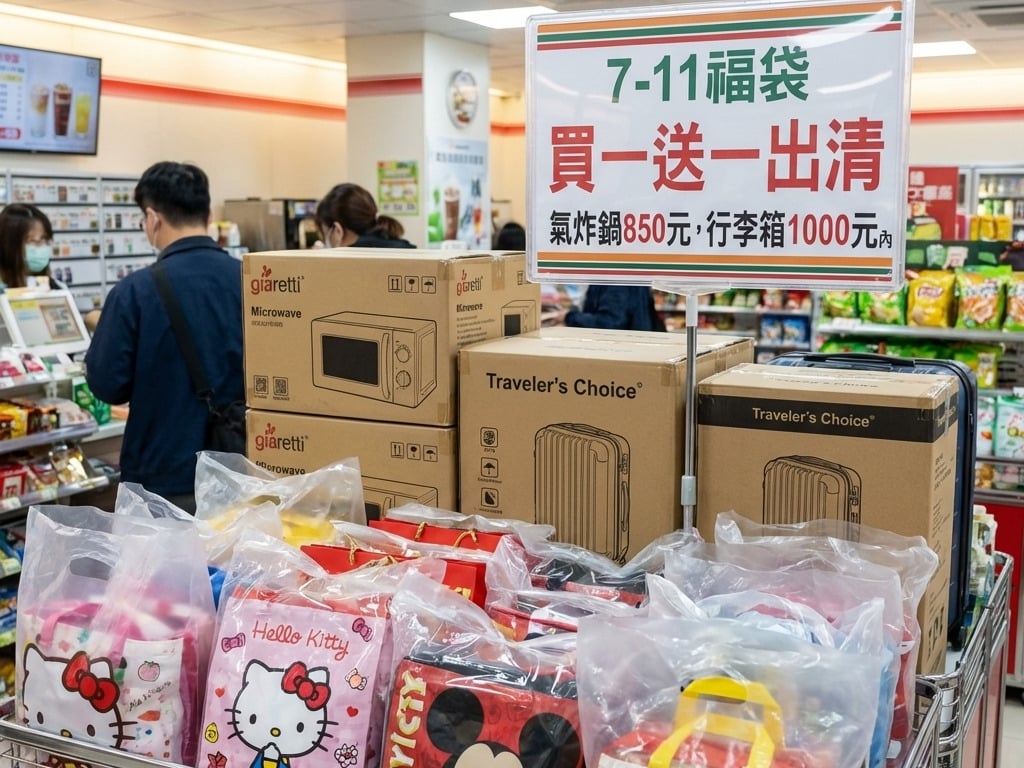 7-11 福袋買一送一出清來了！氣炸鍋、微波爐⋯千元內帶回家！