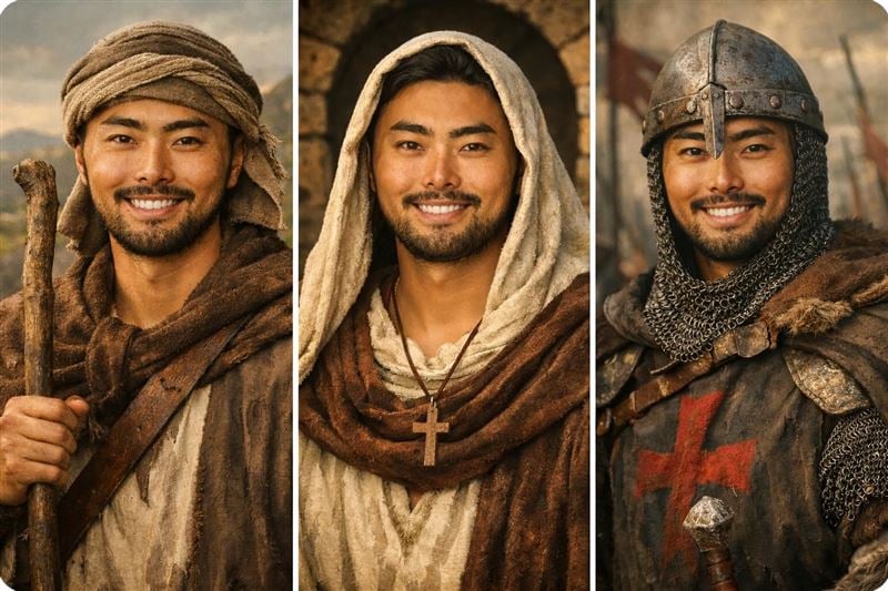 林家正撞臉關公、魯智深！AI 圖曝光引網驚：「快代言三國遊戲！」