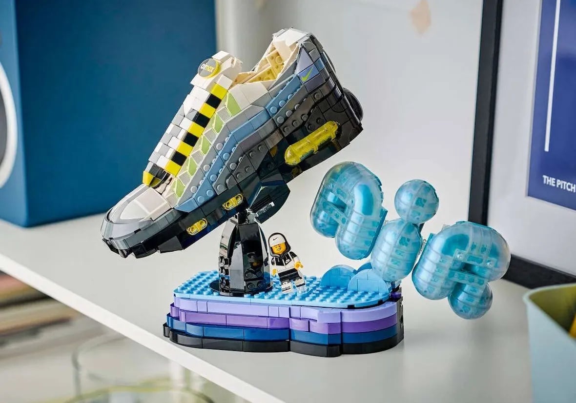LEGO x Nike Air Max 95「Neon」樂高積木套組登場！全球限量 1213 組、螢光黃色調經典不敗！