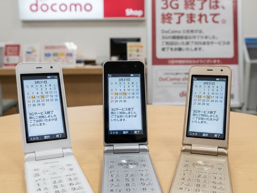 日本傳統手機走入歷史！NTT DoCoMo 3G服務3月31日正式終止，約35萬使用者受影響