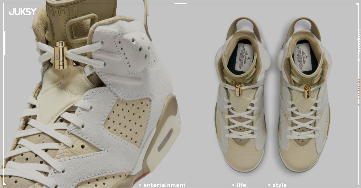Air Jordan 6 HS（Sail/Neutral Olive）配色登場！35 週年麂皮升級版發售時間曝光！