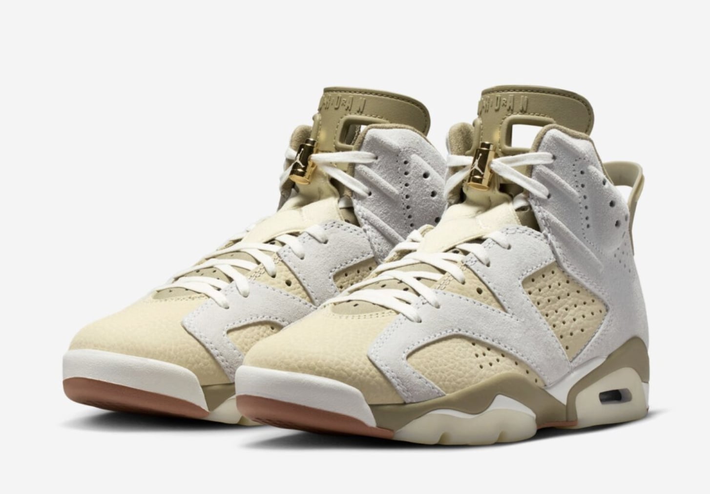 Air Jordan 6 HS（Sail/Neutral Olive）配色登場！35 週年麂皮升級版發售時間曝光！