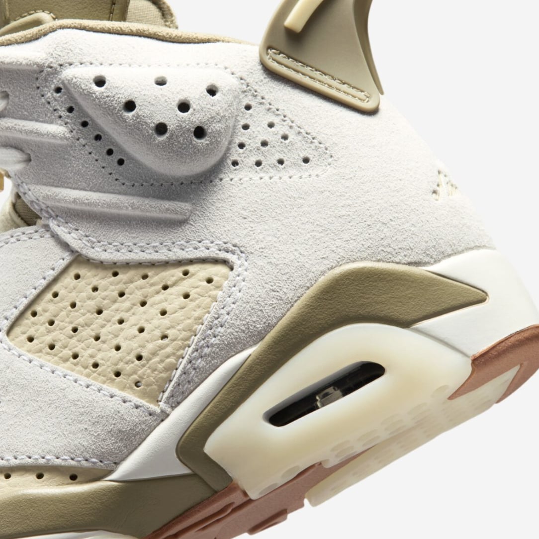 Air Jordan 6 HS（Sail/Neutral Olive）配色登場！35 週年麂皮升級版發售時間曝光！