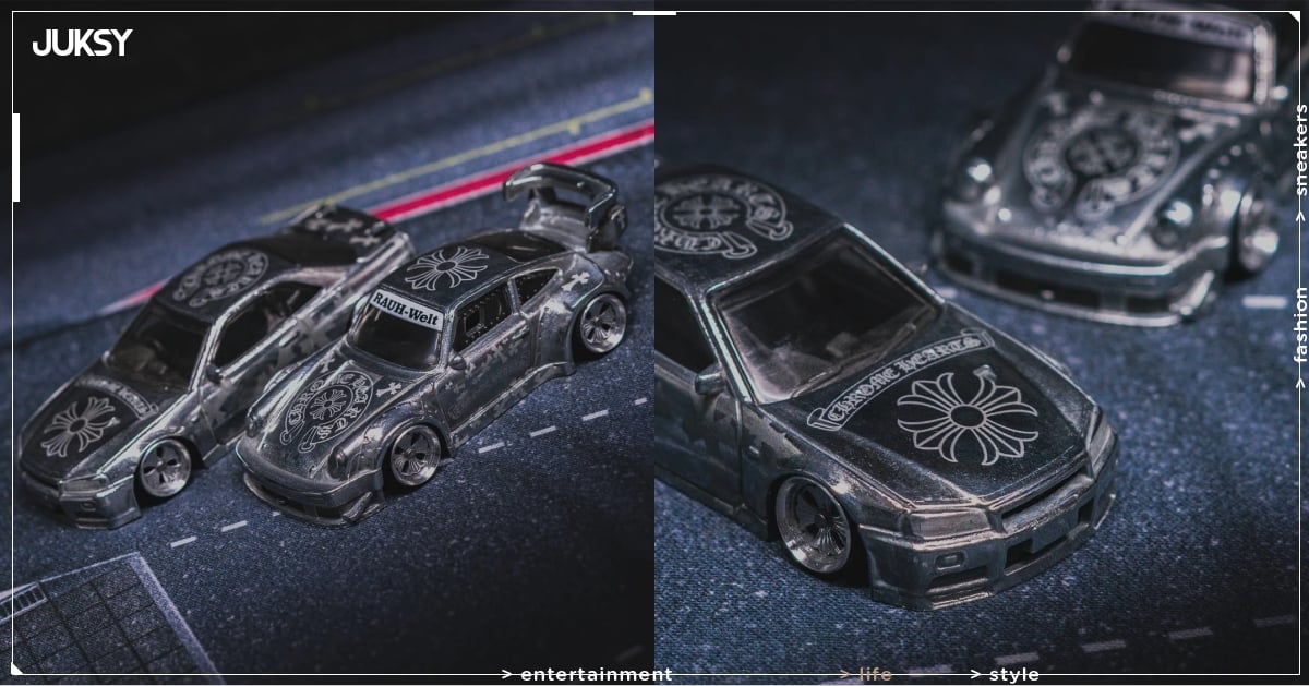 Chrome Hearts 克羅心版本客製風火輪小汽車！保時捷、Skyline 直接被改成藝術品！