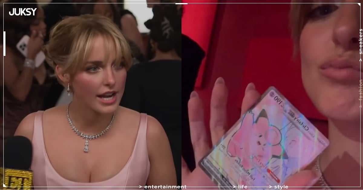 麥肯娜葛瑞絲在奧斯卡紅毯掏出寶可夢卡包！逗趣表示要成為第一位在奧斯卡開寶可夢卡包的人