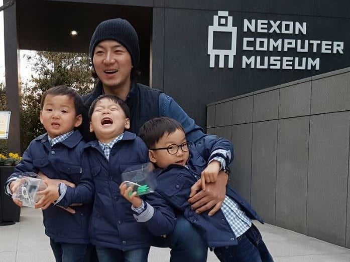 宋一國三胞胎近況曝光！大韓暴風抽高，已經超越爸爸引熱議！