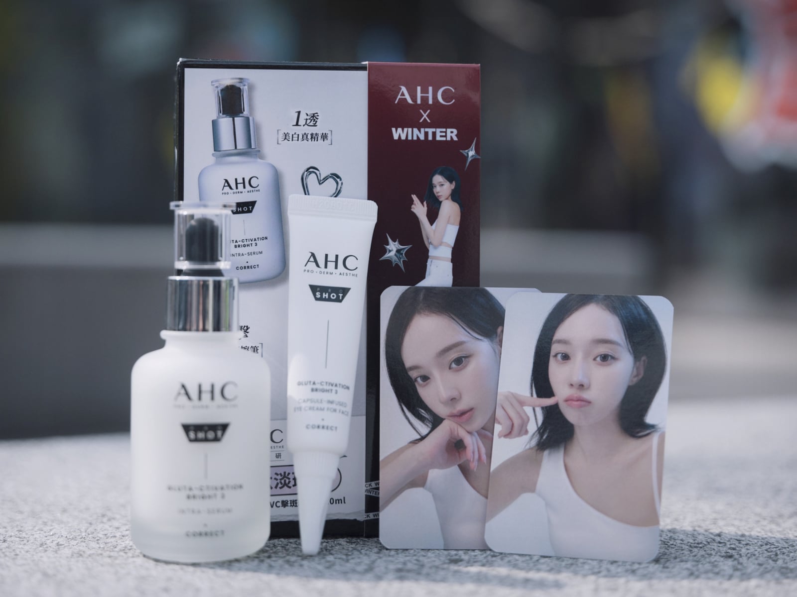 aespa WINTER冰雪晶透肌藏不住！AHC醫美科研穀胱甘肽雙星重磅登場