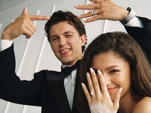 千黛亞 Zendaya、湯姆霍蘭德婚照瘋傳！本人親上節目闢謠：「全是 AI 假圖，我沒結婚！」