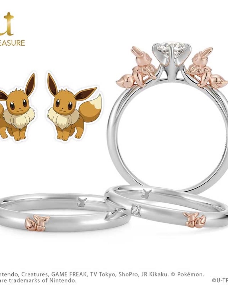 寶可夢進軍婚戒市場！U-TREASURE 推客製化訂婚戒、精靈球戒盒⋯粉絲驚呼：「就決定是你了」