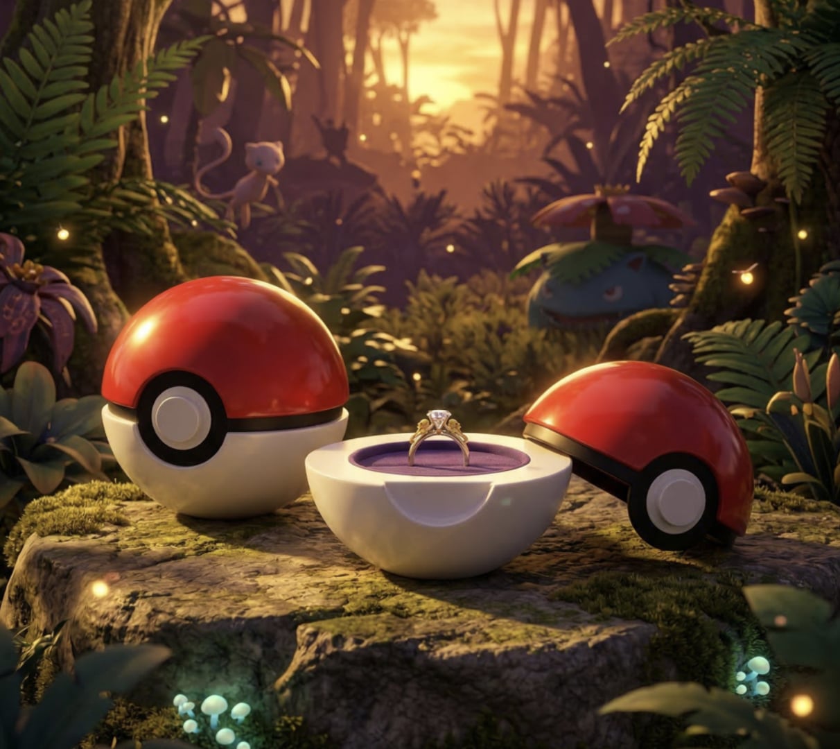 寶可夢進軍婚戒市場！U-TREASURE 推客製化訂婚戒、精靈球戒盒⋯粉絲驚呼：「就決定是你了」