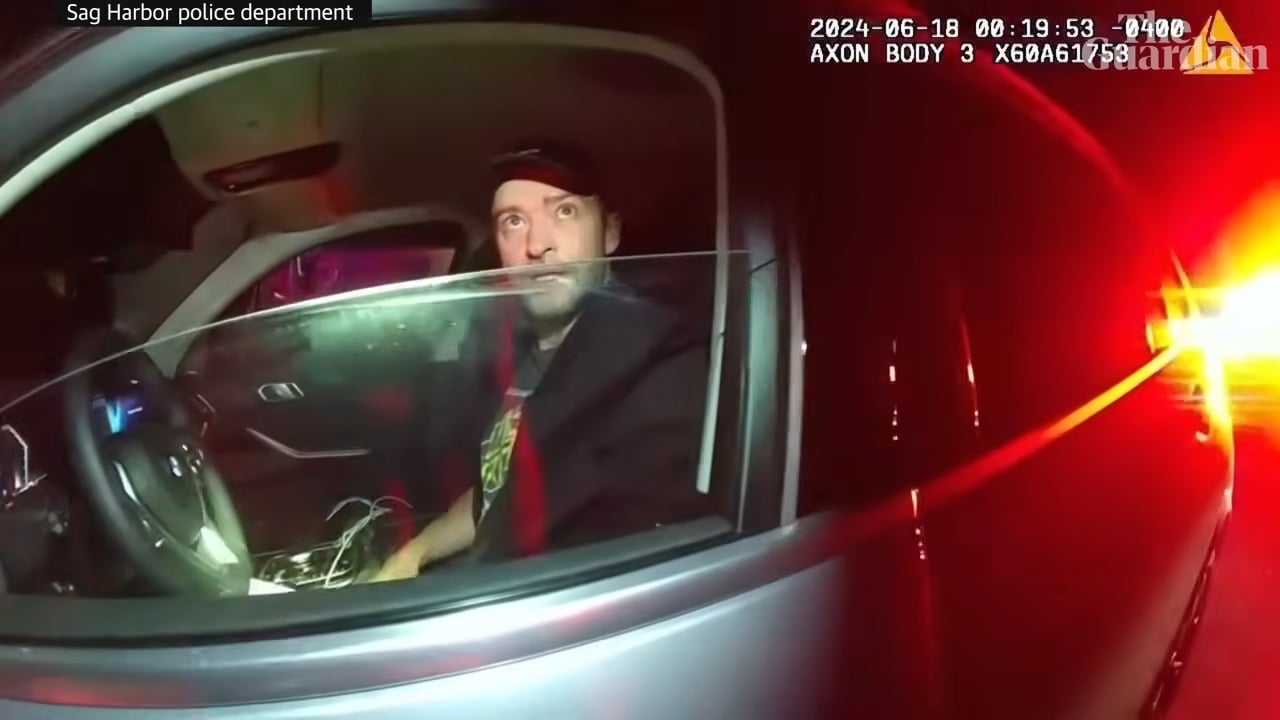 賈斯汀提姆布萊克 Justin Timberlake 昔日酒駕畫面曝光！尷尬報身分遭警冷處理引熱議！