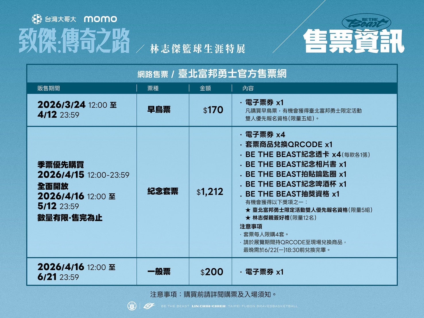 林志傑引退特展《致傑：傳奇之路BE THE BEAST》登場！售票資訊、展區特點一次看！