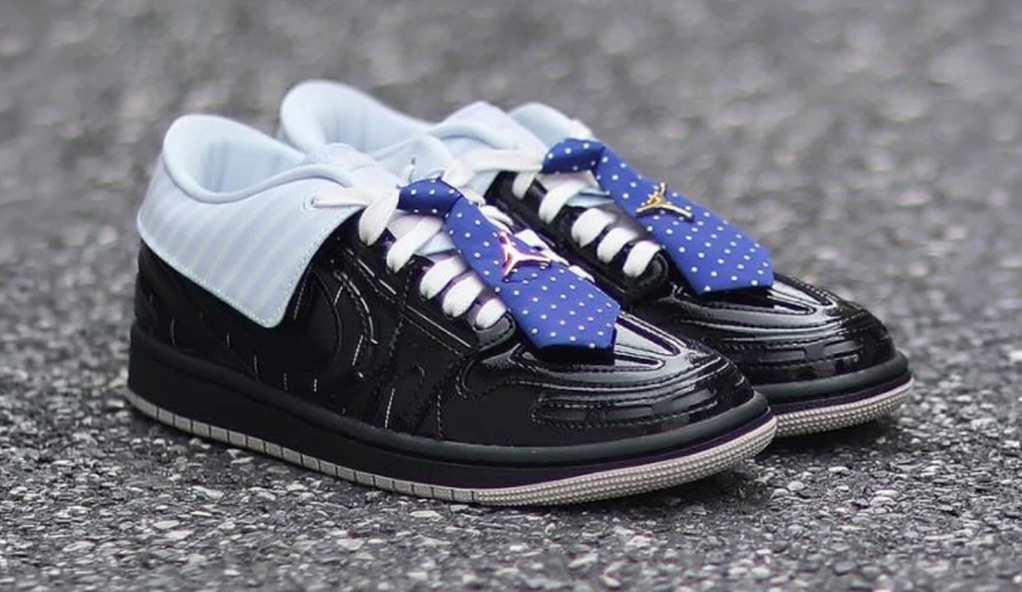 Air Jordan 1 MM Low V3「Suit and Tie」實鞋曝光！讓「球鞋穿西裝打領帶」設計太吸睛！