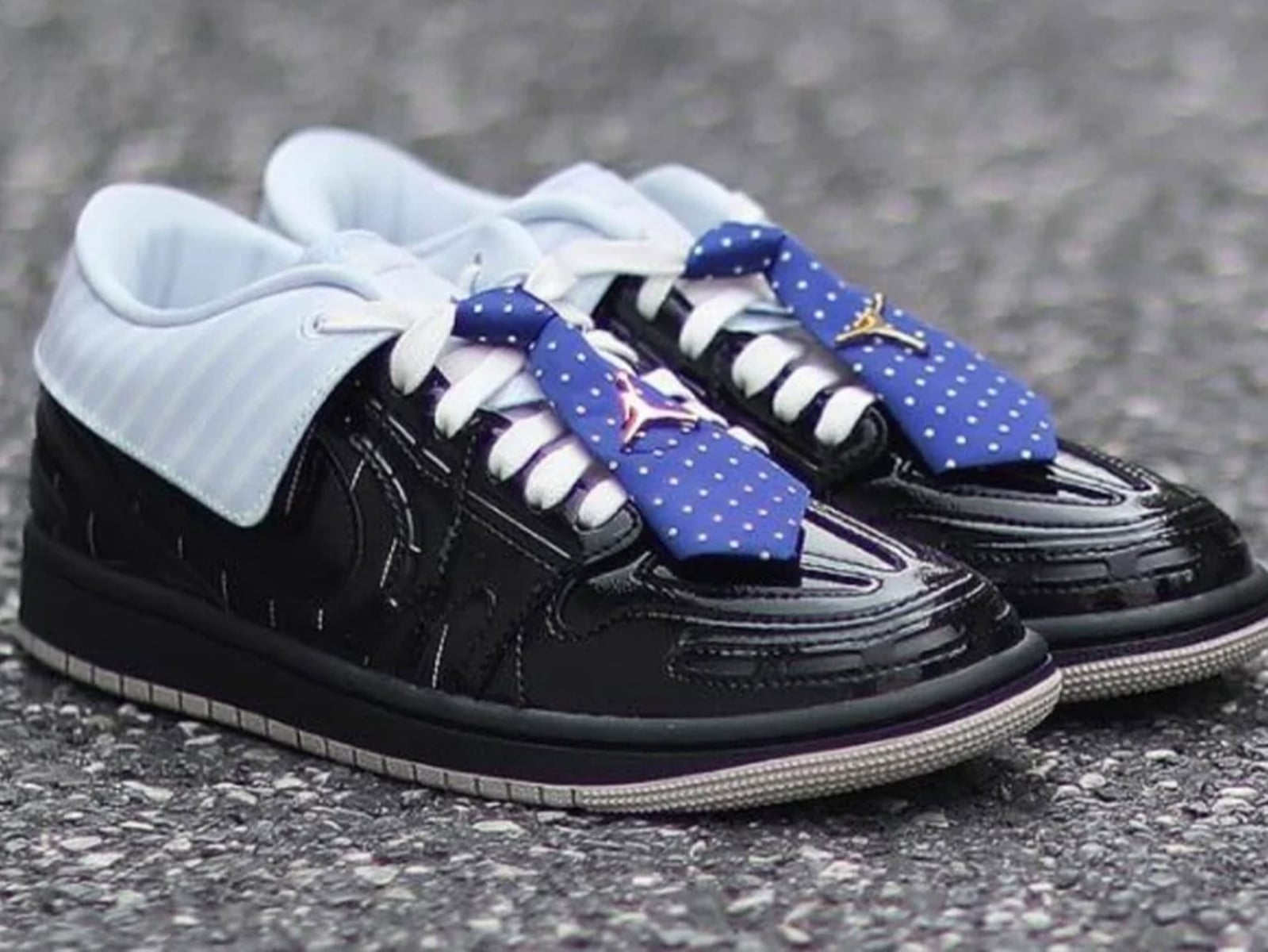 Air Jordan 1 MM Low V3「Suit and Tie」實鞋曝光！讓「球鞋穿西裝打領帶」設計太吸睛！