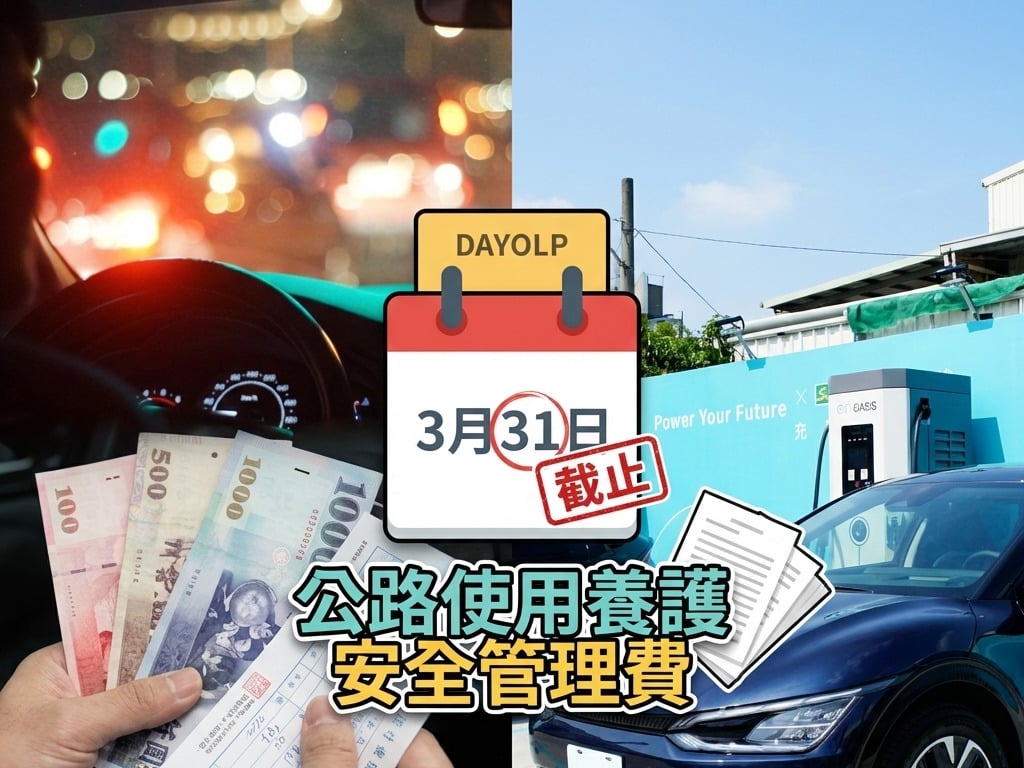 公路養管費繳費期限3月31日截止！逾期最高罰3000元，11種支付方式一次看