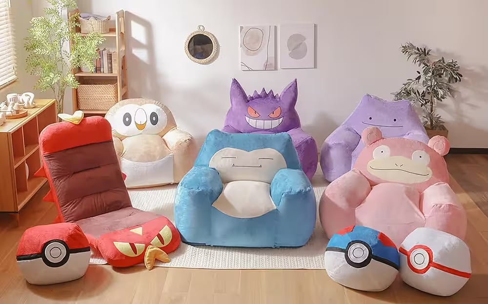 寶可夢沙發又來了！可達鴨化身超療癒懶骨頭沙發，你的房間絕對需要它！
