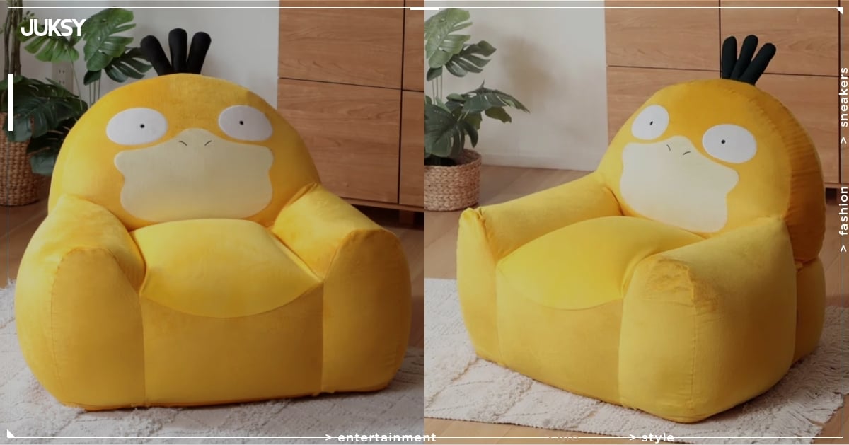 寶可夢沙發又來了！可達鴨化身超療癒懶骨頭沙發，你的房間絕對需要它！