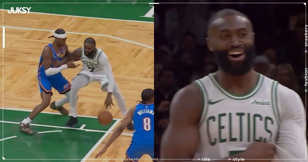 NBA／Jaylen Brown 學 SGA 製造犯規吃掉對方！兩人當場都笑了出來！