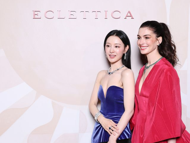 金智媛現身寶格麗活動體態暴瘦！深V禮服同框安·海瑟薇氣場全開！