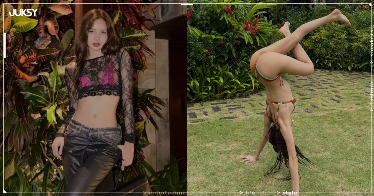 BLACKPINK Lisa 比基尼峇里島大解放!倒立雙腿交叉大秀健康線條辣翻全網!