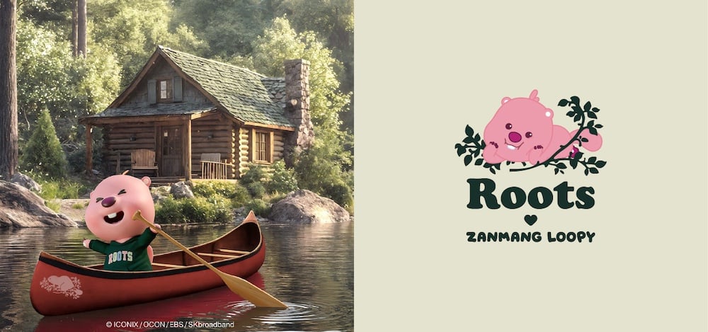 全球首賣 Roots 攜手韓國粉紅萌主 ZANMANG LOOPY 聯名限量登場