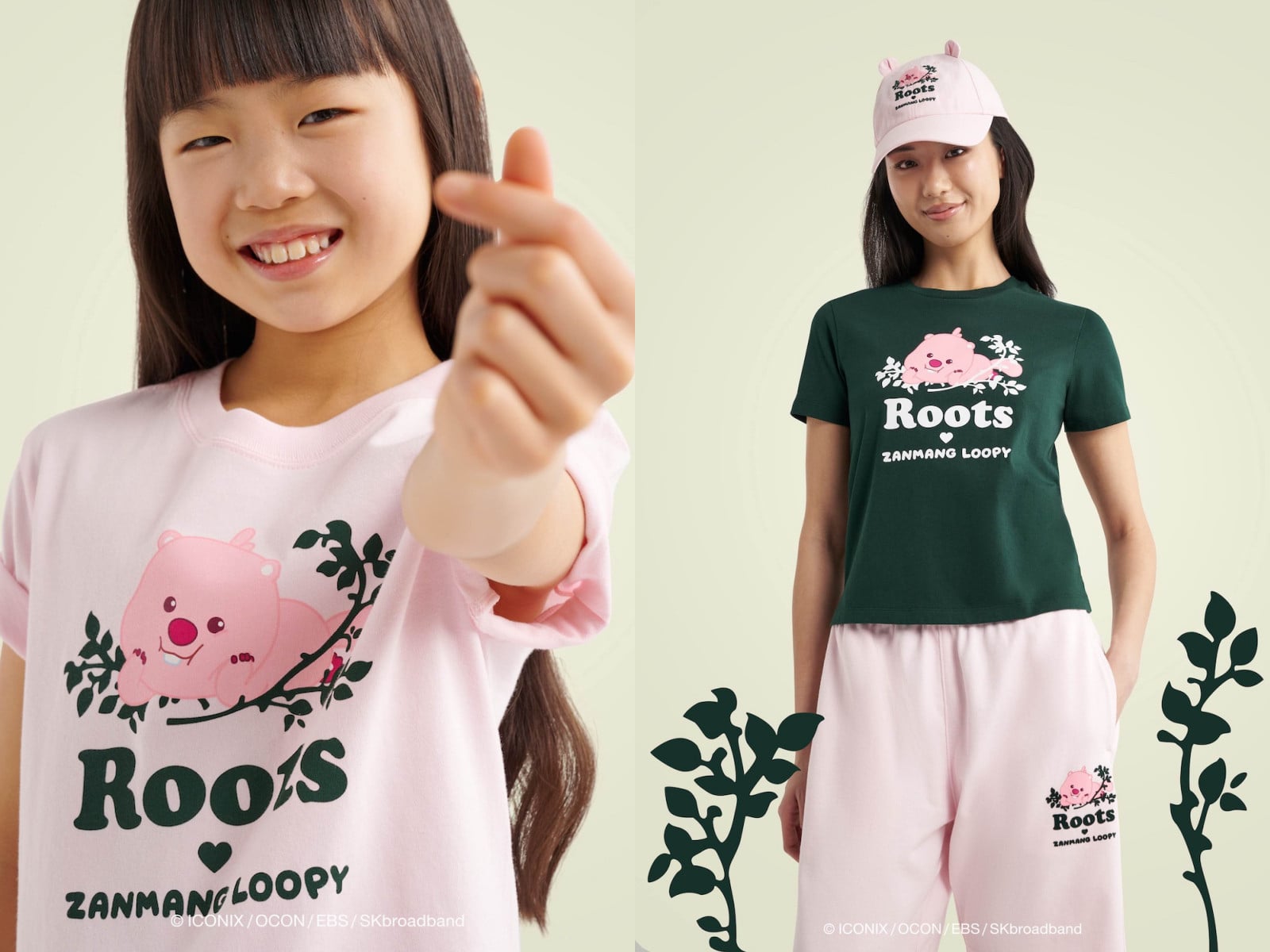 全球首賣 Roots 攜手韓國粉紅萌主 ZANMANG LOOPY 聯名限量登場