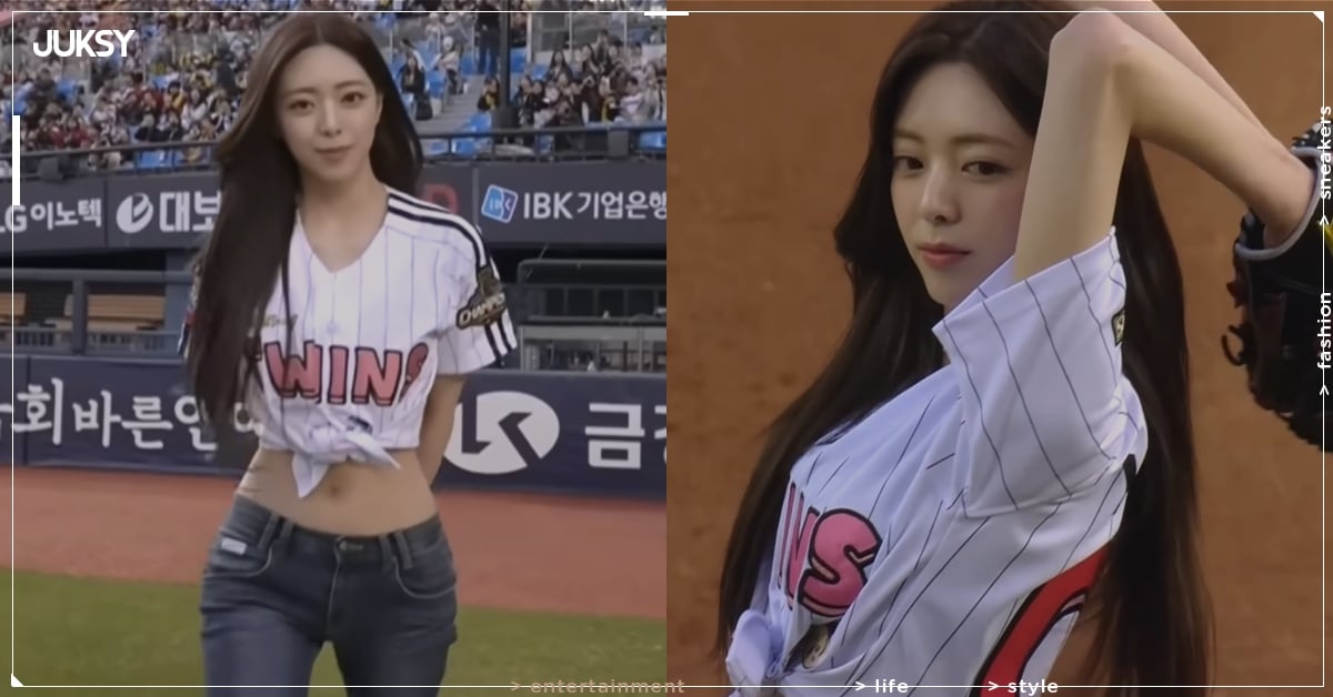 ITZY 申有娜 170 公分高挑身材為 LG Twin 開球！網狂讚：「這比例也太誇張！」