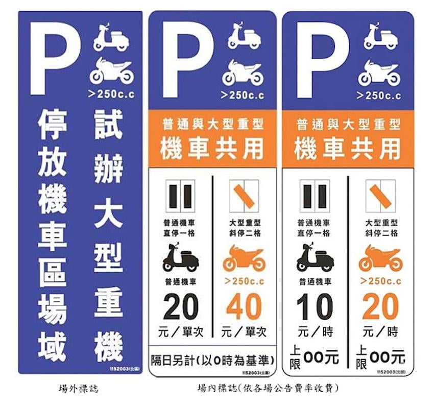 重機停車格新制上路！台北市、桃園市開放時間、收費標準一次看！