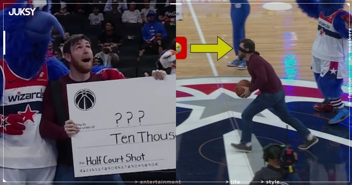 NBA／巫師吉祥物騙球迷「投進大號三分」愚人節惡整！粉絲以為贏 30 萬反應笑翻全場！