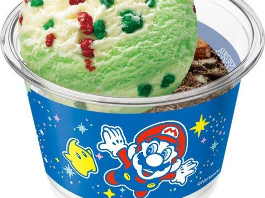 31冰淇淋超級瑪利歐銀河聯名！限定周邊「羅潔塔湯匙吊飾」、「奇可毛毛袖套」必收