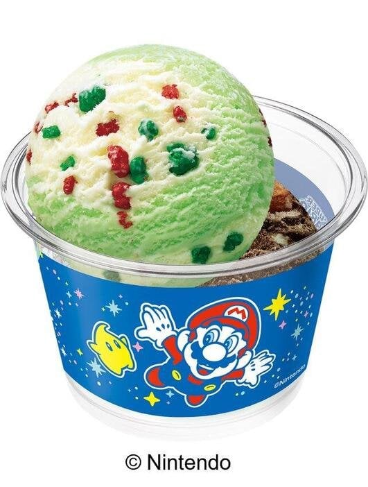 31冰淇淋超級瑪利歐銀河聯名！限定周邊「羅潔塔湯匙吊飾」、「奇可毛毛袖套」必收