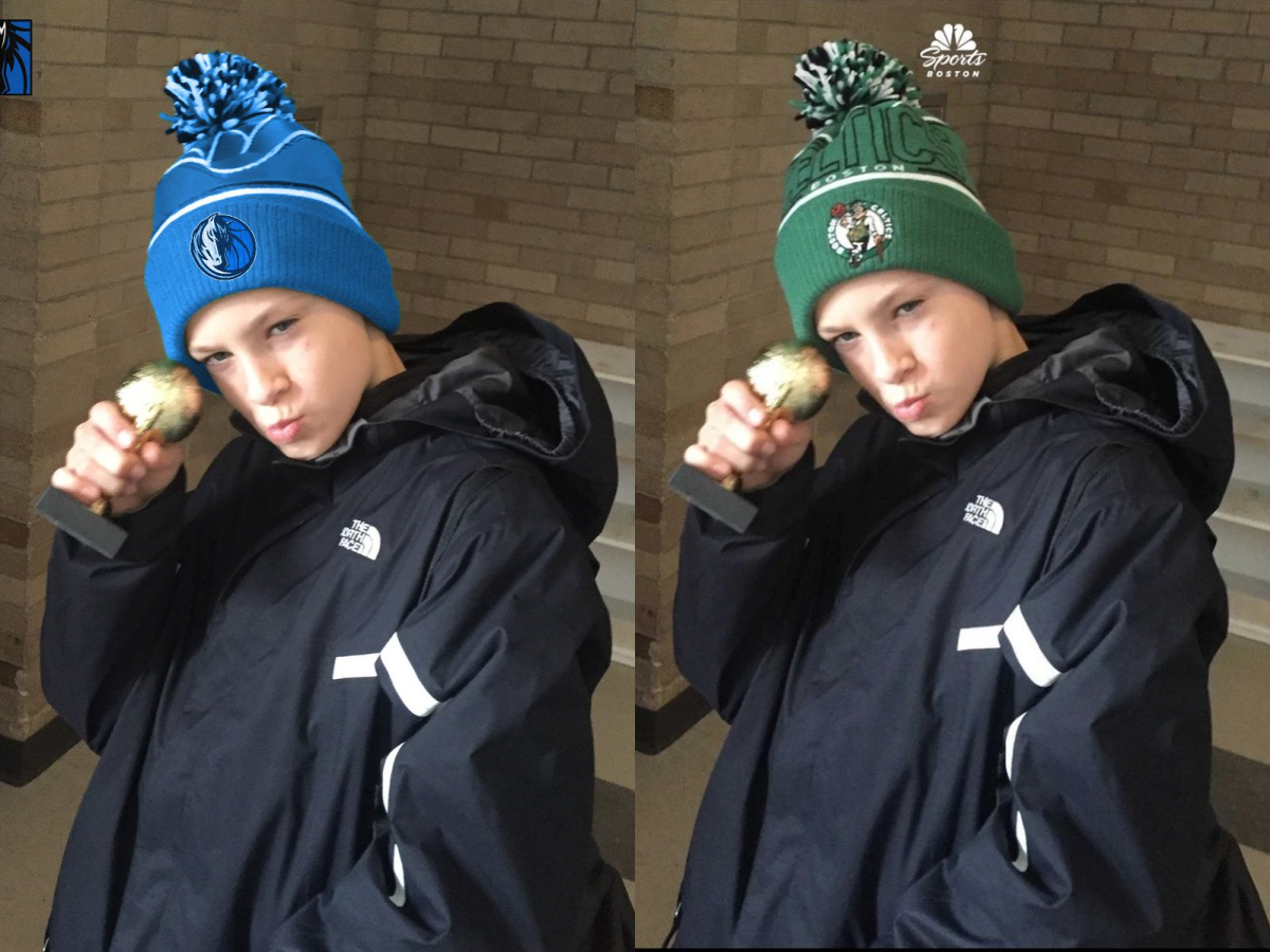 NBA／Cooper Flagg 童年照遭獨行俠社群團隊狂P！推特社群備註直接打臉，網友爆笑：「金球反射綠色沒改」！