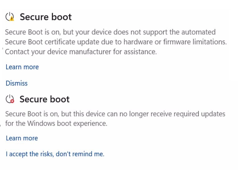 Windows 安全開機憑證 2026年6月將到期！現在就能在「Windows 安全性」確認狀態，黃燈紅燈代表什麼？