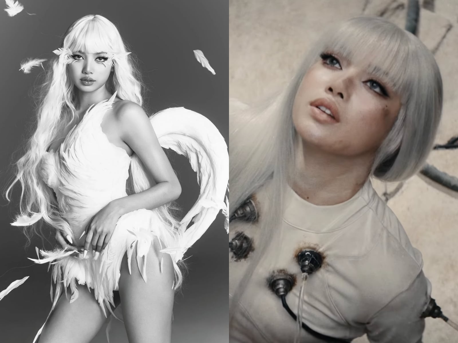 BLACKPINK Lisa 攜手 DJ Anyma 推新歌〈Bad Angel〉！銀白 AI 女神造型曝光美翻！