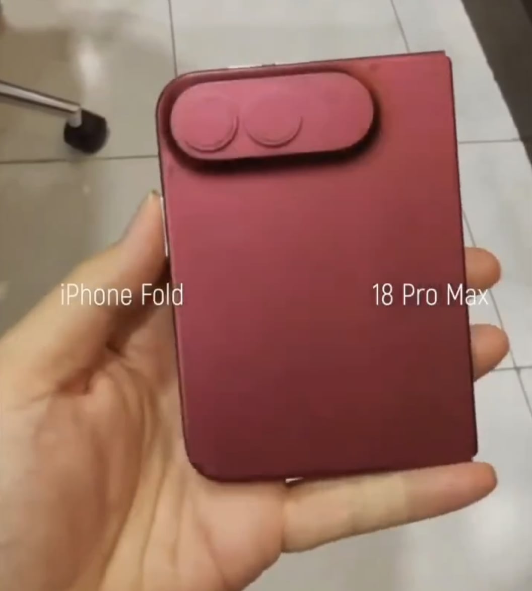 摺疊 iPhone 模型機照片曝光！7.8 吋護照式大螢幕、A20 Pro 晶片、起售價 2000 美元全面流出