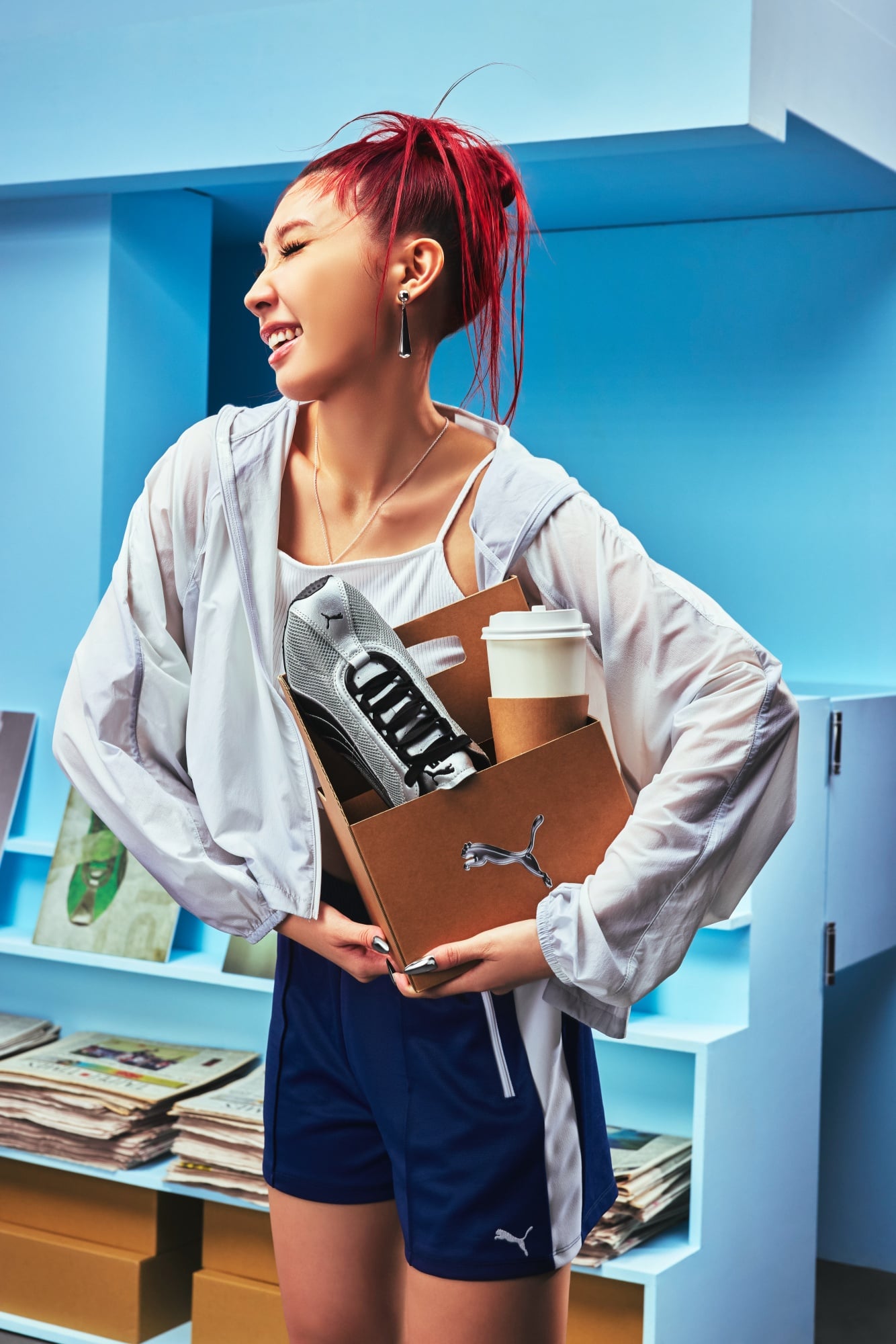 Karencici 穿上 PUMA H-STREET 甜酷爆表！薄底鞋風潮席捲中山站⋯限定快閃店必朝聖！