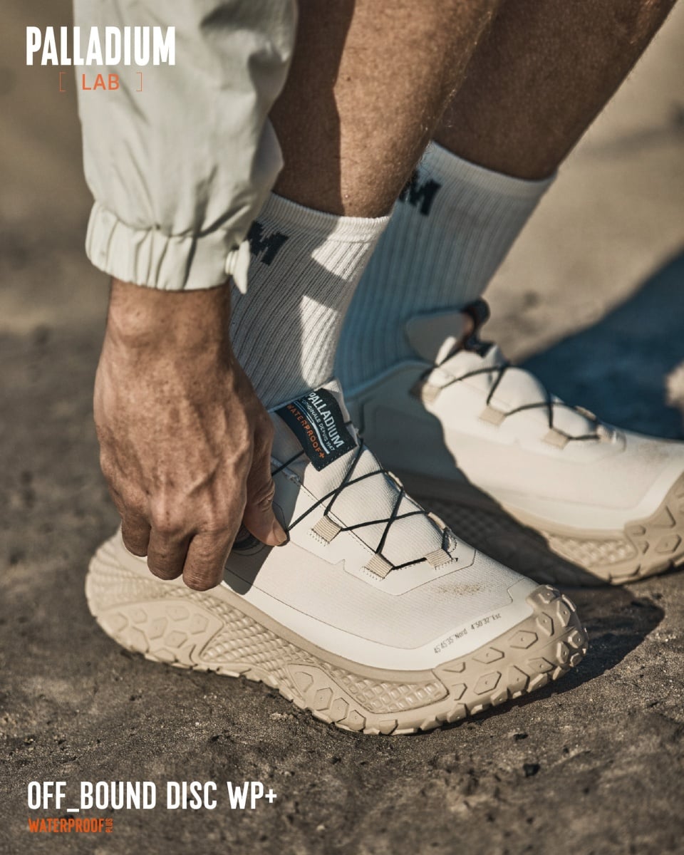 PALLADIUM [LAB] 實驗計畫啟動！機能新作 OFF_BOUND DISC WP+ 防水波浪鞋發表！